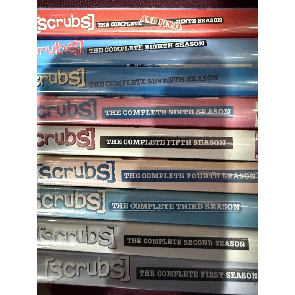 Scrubs The Complete Series On DVD 1-9 Season Zach Bragg NBC Comedy Sarah Chalke